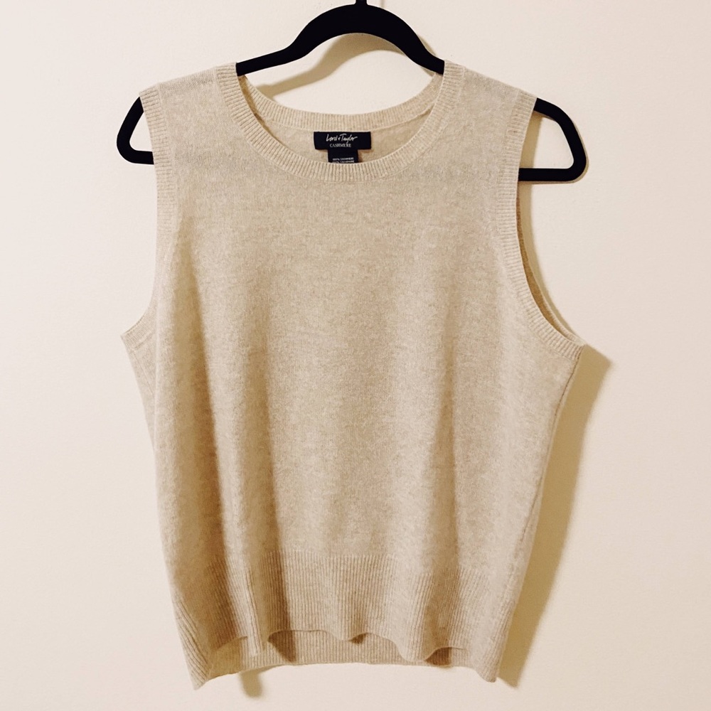 Cashmere sweater vest / sleeveless sweater